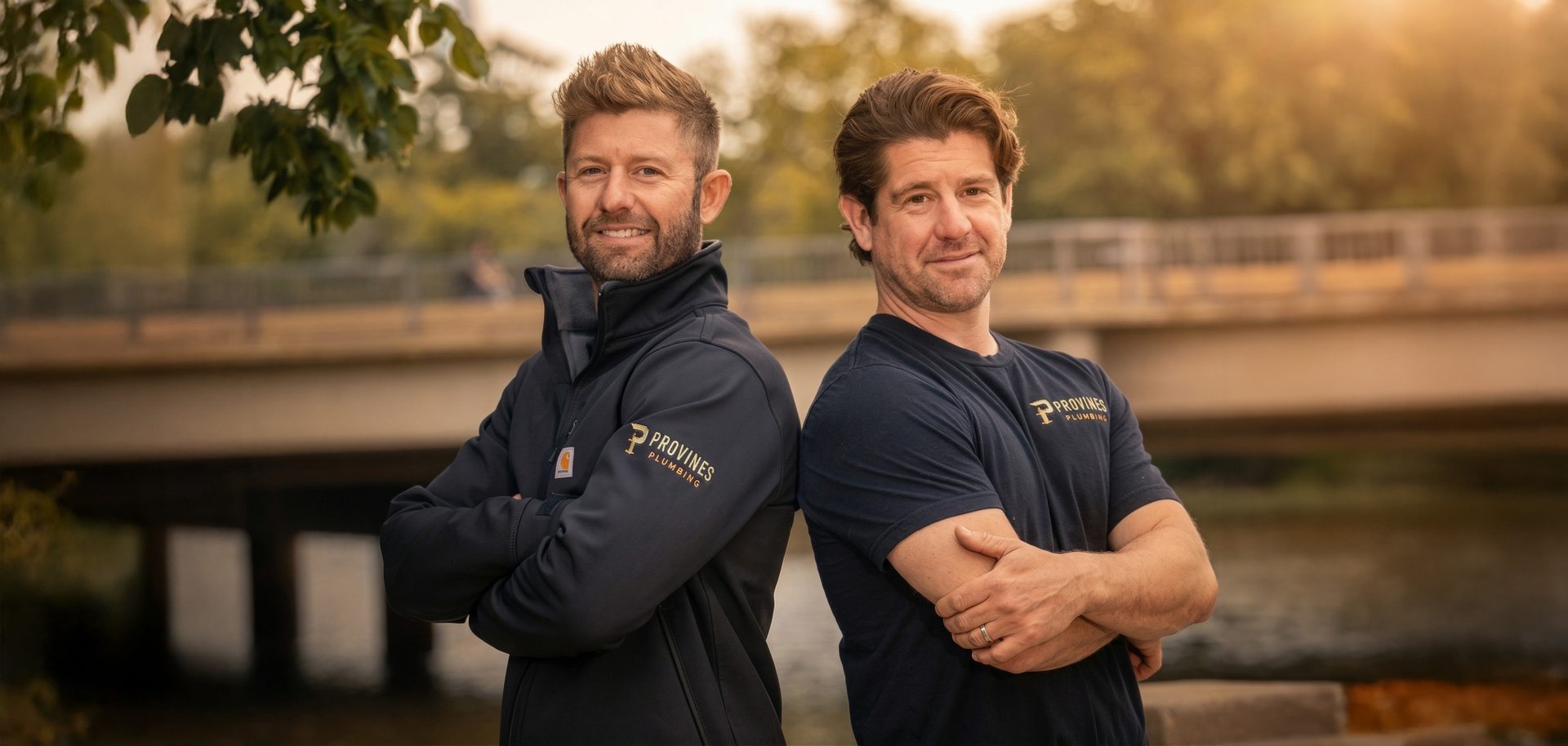 Brandon and Tyler Provines, owners of Provines Plumbing, in Wichita