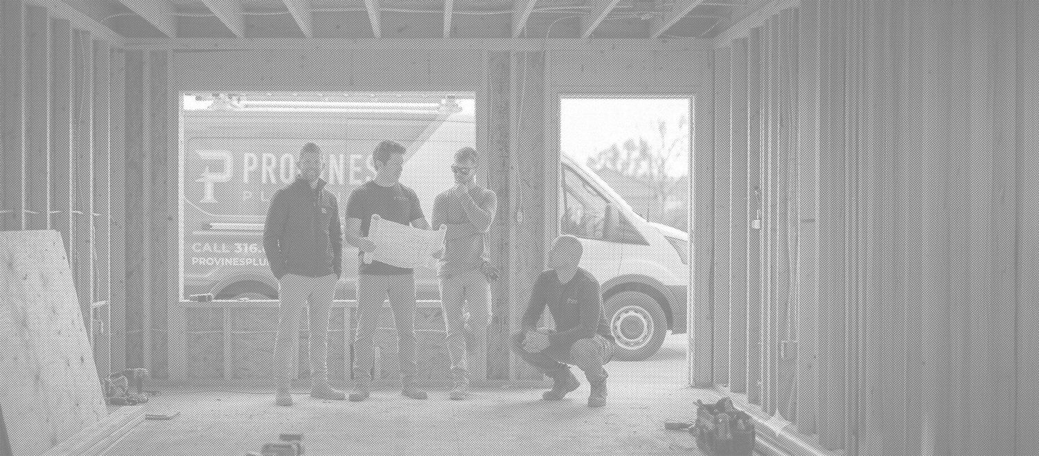 Provines crew at a new construction jobsite